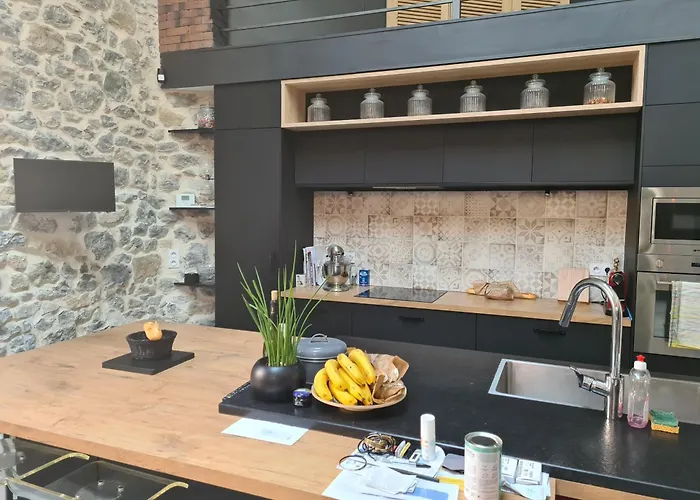 Grand Loft Avec Piscine Aux Portes Des Cevennes Вилла Cendras